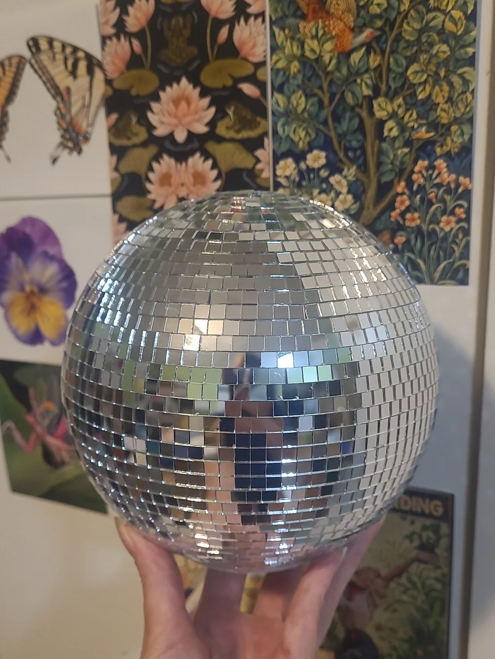 Table Top Mosaic Disco Ball Party Light - Decorative LED Color Changing Sphere